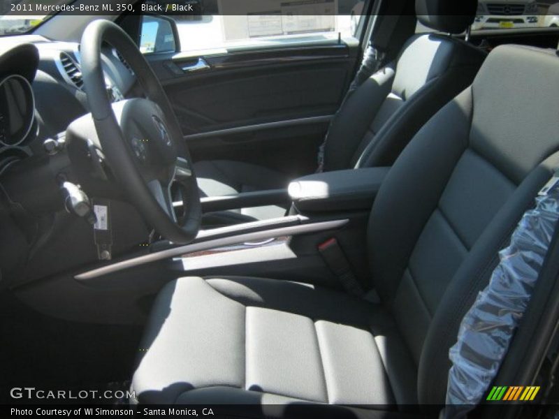 Black / Black 2011 Mercedes-Benz ML 350