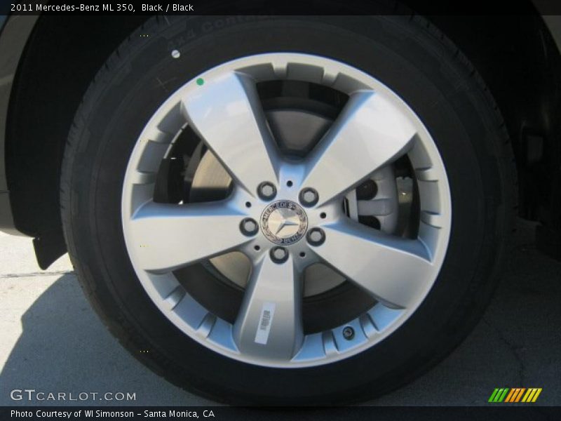 Black / Black 2011 Mercedes-Benz ML 350
