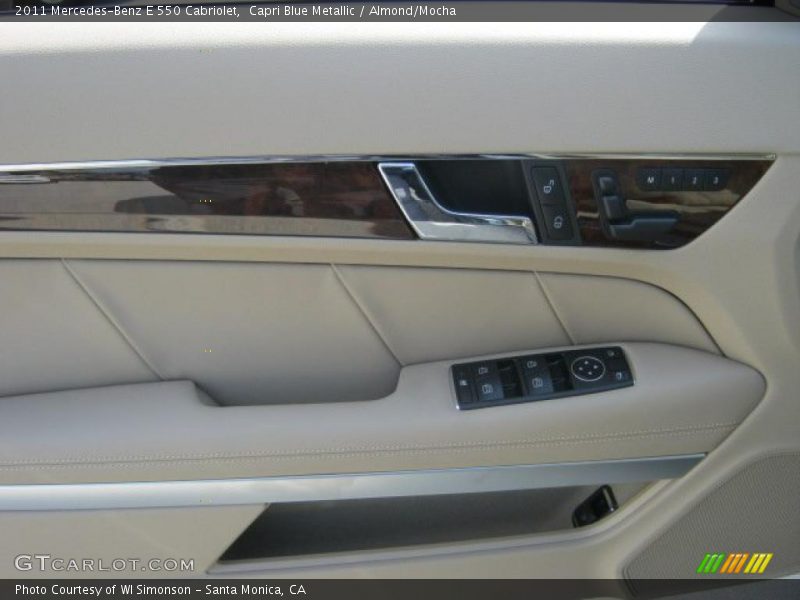 Capri Blue Metallic / Almond/Mocha 2011 Mercedes-Benz E 550 Cabriolet