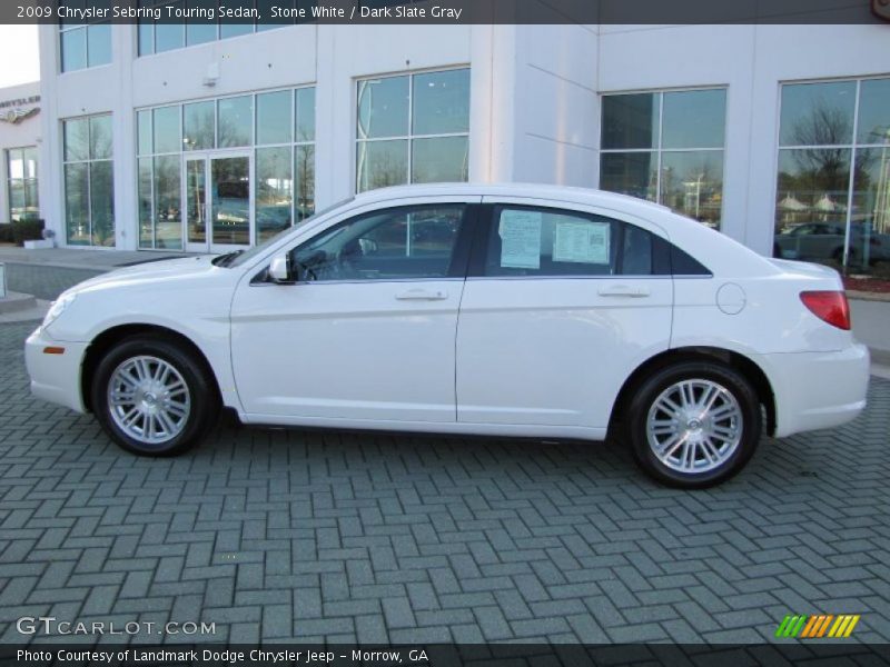 Stone White / Dark Slate Gray 2009 Chrysler Sebring Touring Sedan