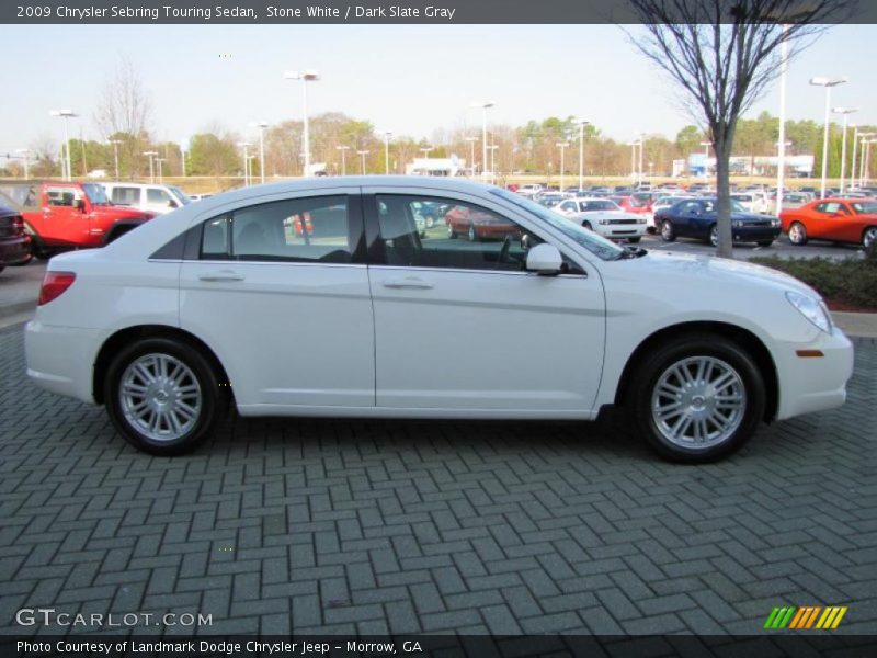 Stone White / Dark Slate Gray 2009 Chrysler Sebring Touring Sedan
