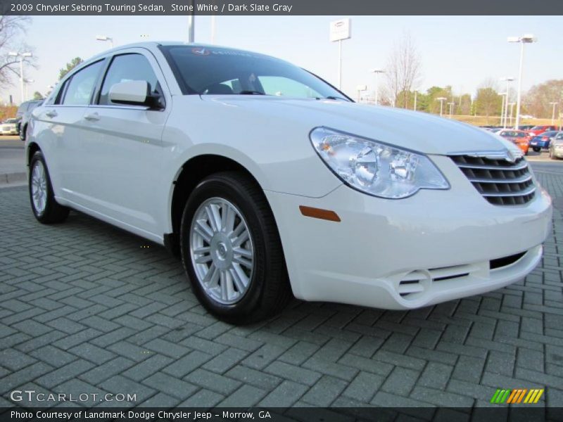 Stone White / Dark Slate Gray 2009 Chrysler Sebring Touring Sedan