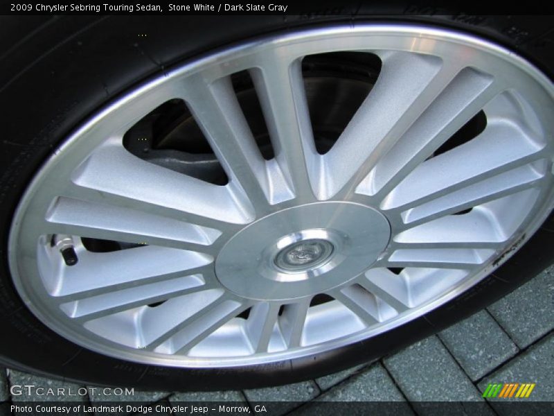 Stone White / Dark Slate Gray 2009 Chrysler Sebring Touring Sedan