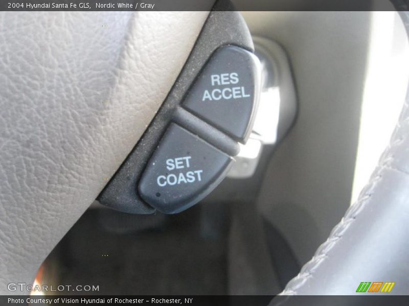 Nordic White / Gray 2004 Hyundai Santa Fe GLS