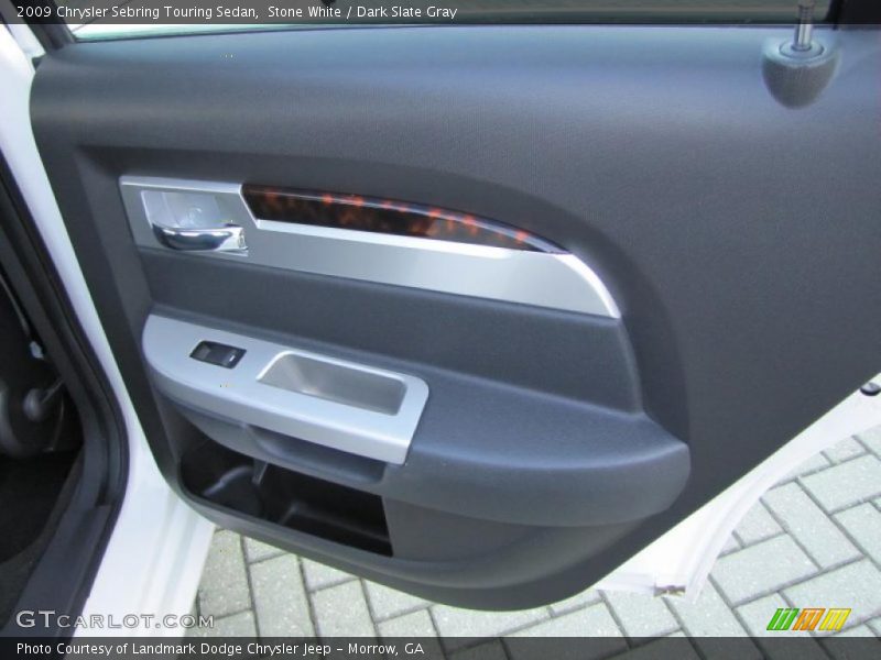 Stone White / Dark Slate Gray 2009 Chrysler Sebring Touring Sedan