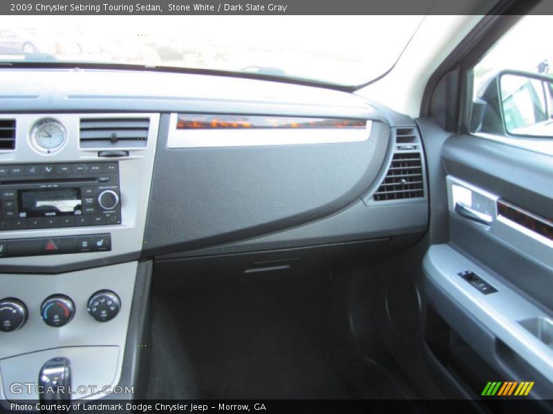 Stone White / Dark Slate Gray 2009 Chrysler Sebring Touring Sedan