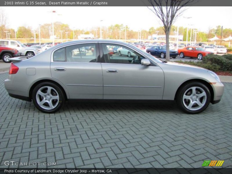 Desert Platinum Metallic / Graphite 2003 Infiniti G 35 Sedan