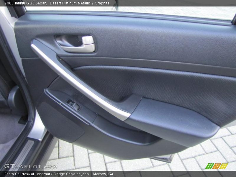 Desert Platinum Metallic / Graphite 2003 Infiniti G 35 Sedan