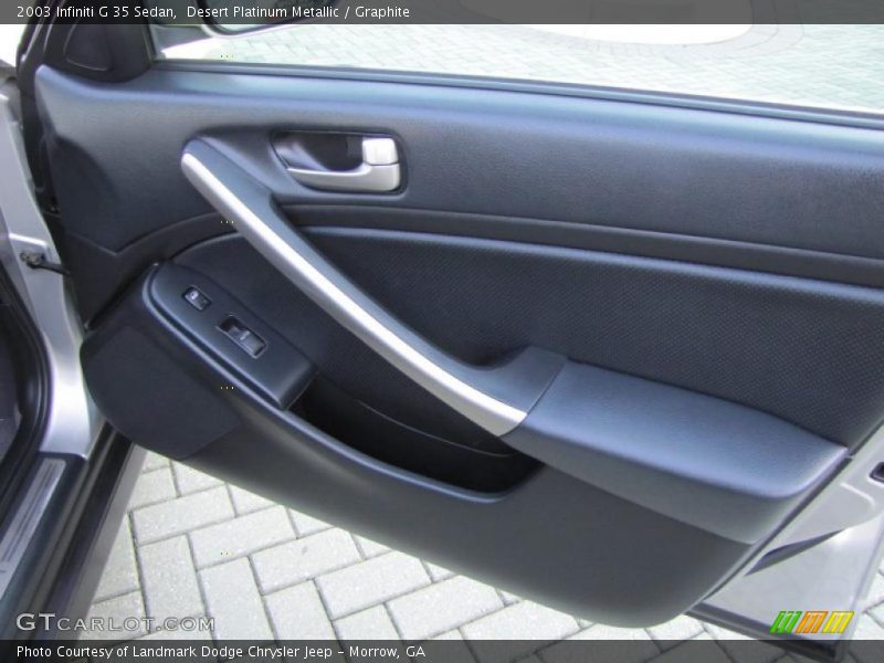 Desert Platinum Metallic / Graphite 2003 Infiniti G 35 Sedan