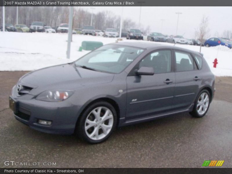 Galaxy Gray Mica / Black 2007 Mazda MAZDA3 s Grand Touring Hatchback