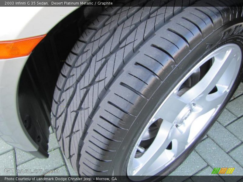 Desert Platinum Metallic / Graphite 2003 Infiniti G 35 Sedan