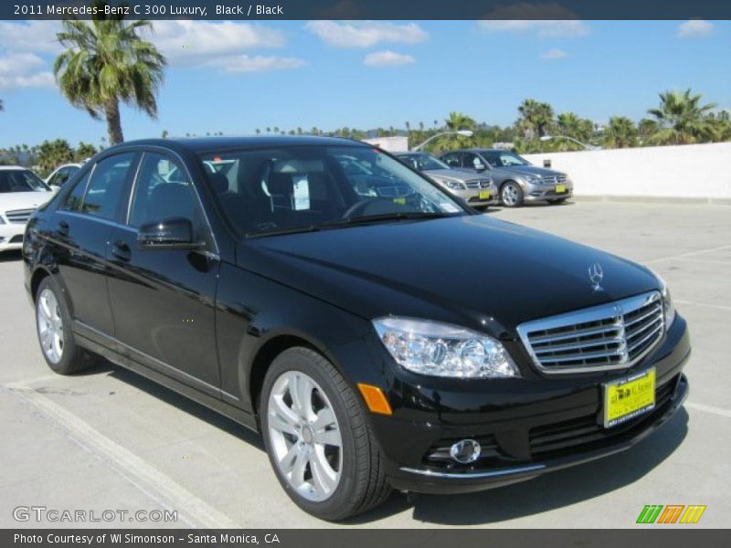 Black / Black 2011 Mercedes-Benz C 300 Luxury