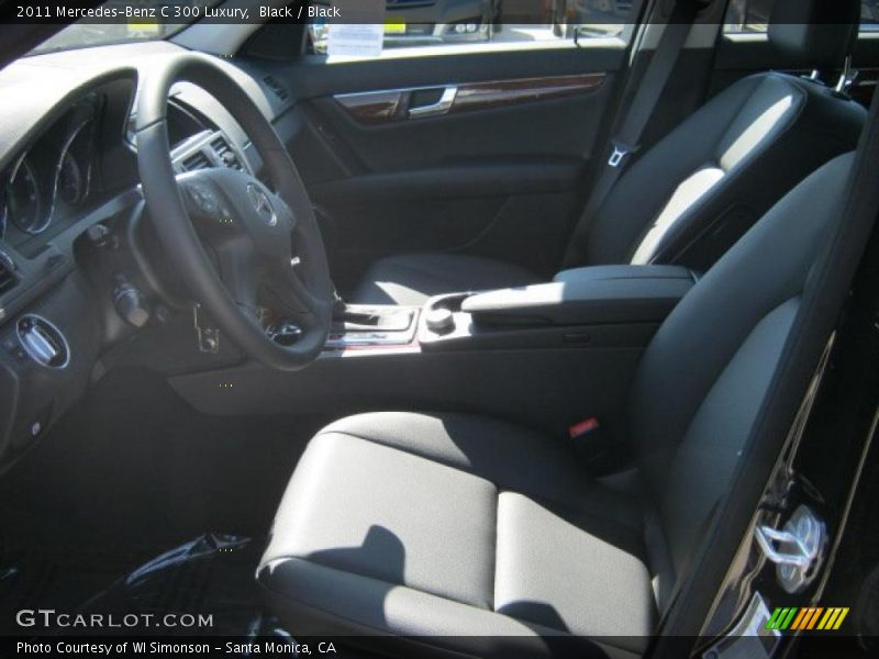 Black / Black 2011 Mercedes-Benz C 300 Luxury