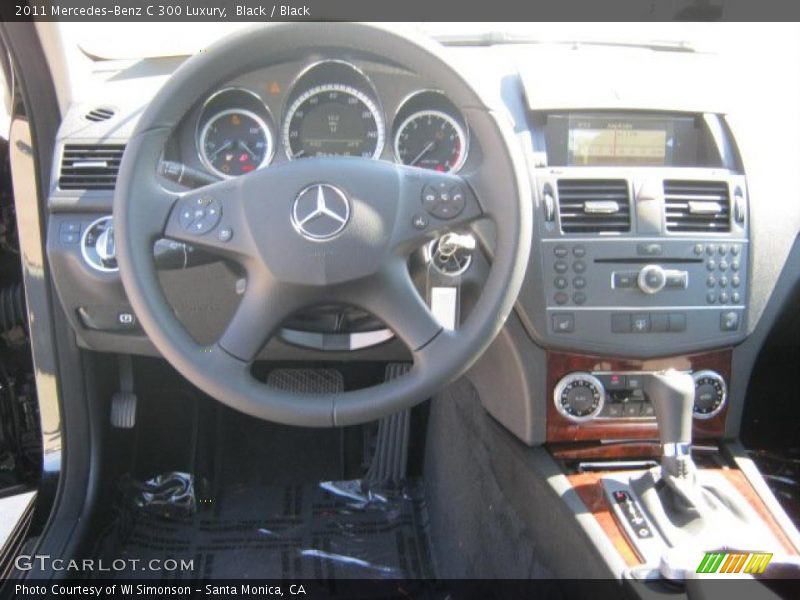 Black / Black 2011 Mercedes-Benz C 300 Luxury
