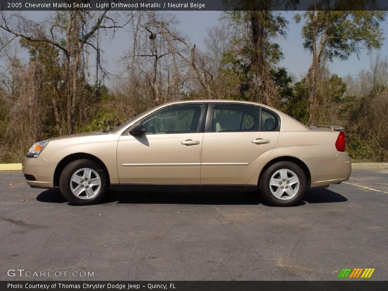 Light Driftwood Metallic / Neutral Beige 2005 Chevrolet Malibu Sedan