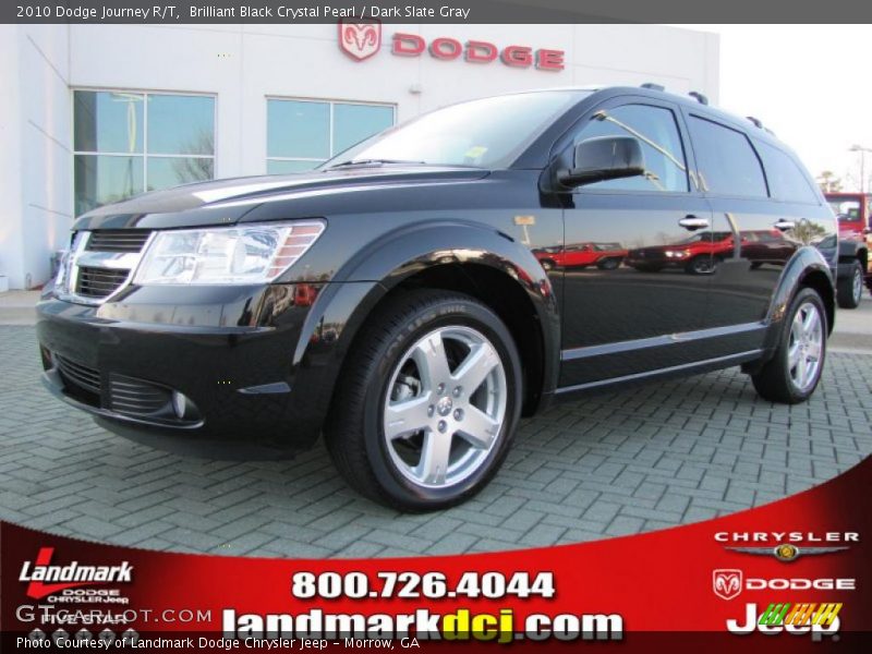 Brilliant Black Crystal Pearl / Dark Slate Gray 2010 Dodge Journey R/T
