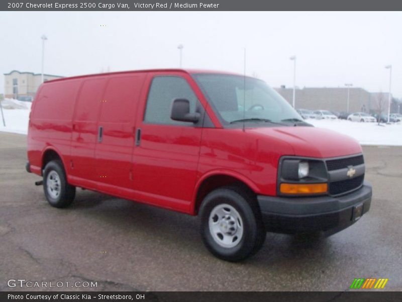 Victory Red / Medium Pewter 2007 Chevrolet Express 2500 Cargo Van