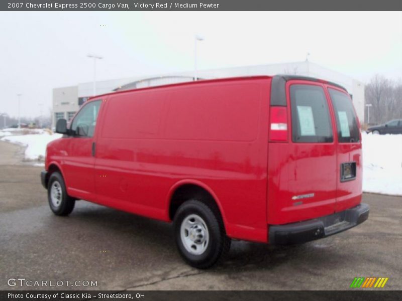 Victory Red / Medium Pewter 2007 Chevrolet Express 2500 Cargo Van