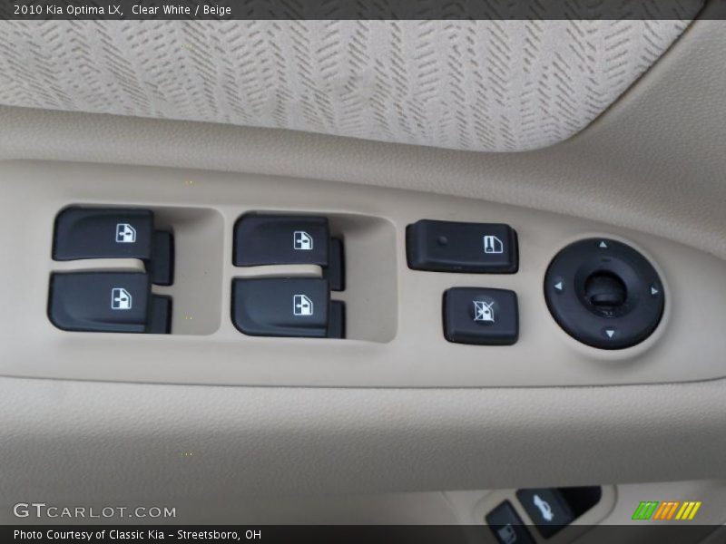 Clear White / Beige 2010 Kia Optima LX