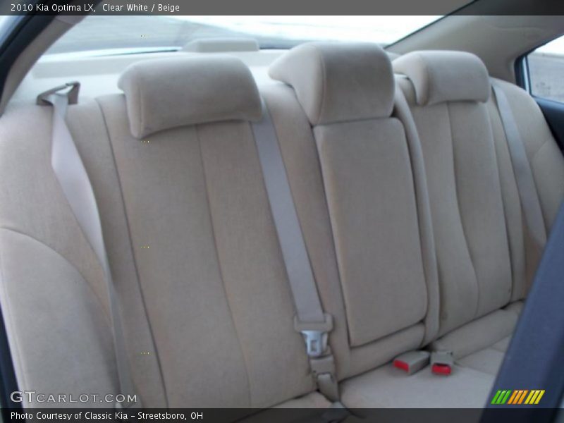 Clear White / Beige 2010 Kia Optima LX