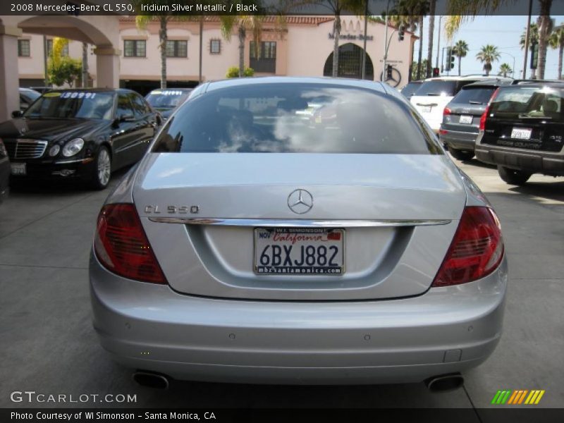 Iridium Silver Metallic / Black 2008 Mercedes-Benz CL 550