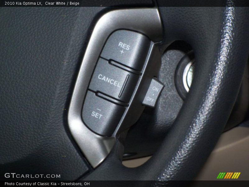 Clear White / Beige 2010 Kia Optima LX