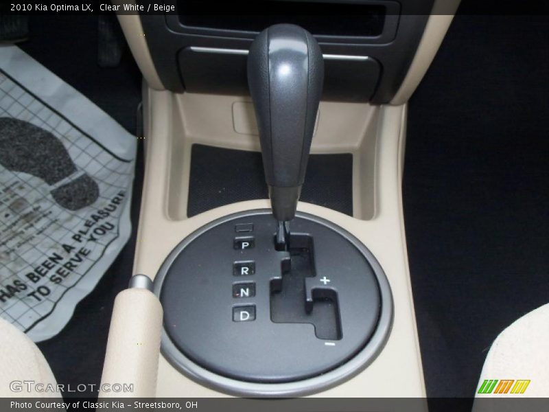 Clear White / Beige 2010 Kia Optima LX