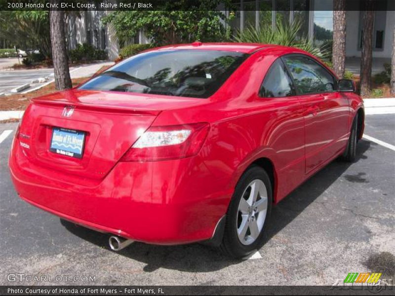 Rallye Red / Black 2008 Honda Civic EX-L Coupe