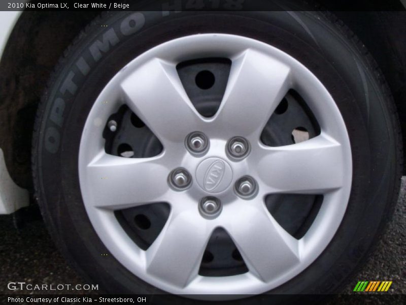 Clear White / Beige 2010 Kia Optima LX