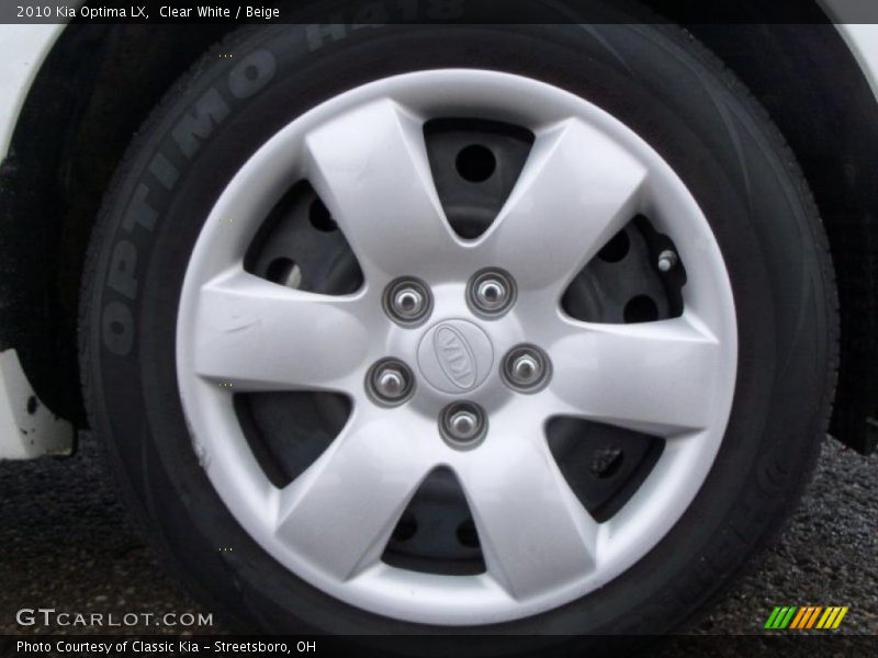 Clear White / Beige 2010 Kia Optima LX