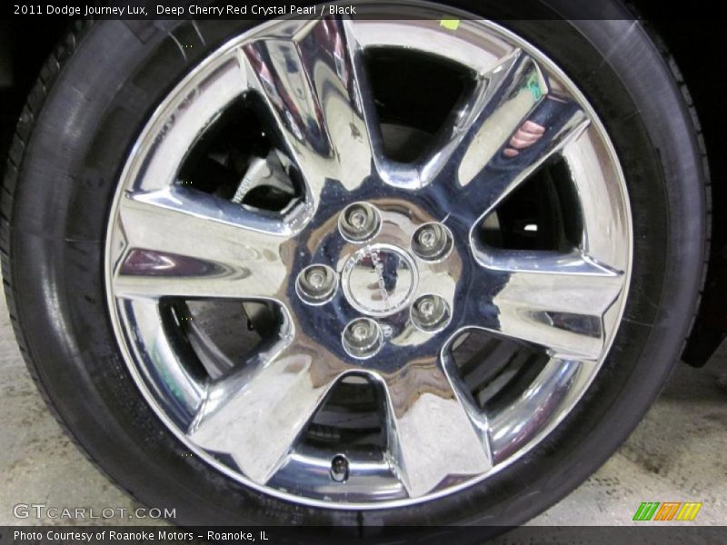 Deep Cherry Red Crystal Pearl / Black 2011 Dodge Journey Lux