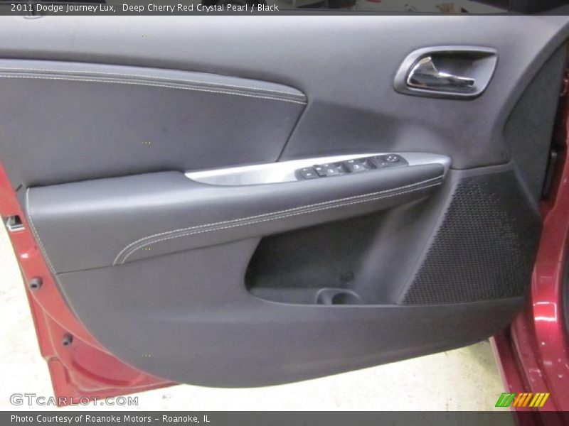 Deep Cherry Red Crystal Pearl / Black 2011 Dodge Journey Lux