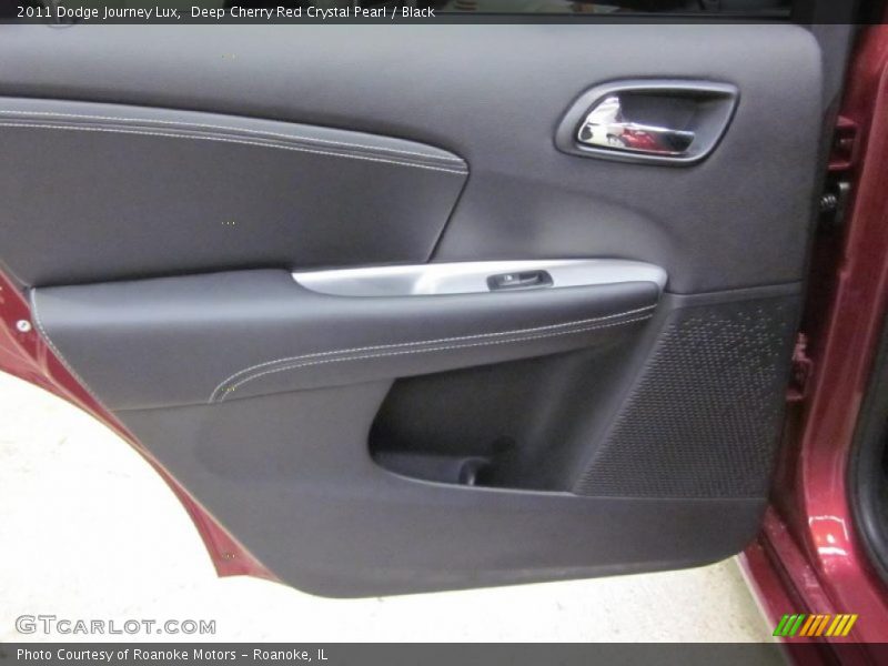 Deep Cherry Red Crystal Pearl / Black 2011 Dodge Journey Lux