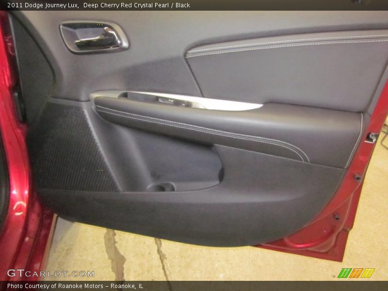 Deep Cherry Red Crystal Pearl / Black 2011 Dodge Journey Lux