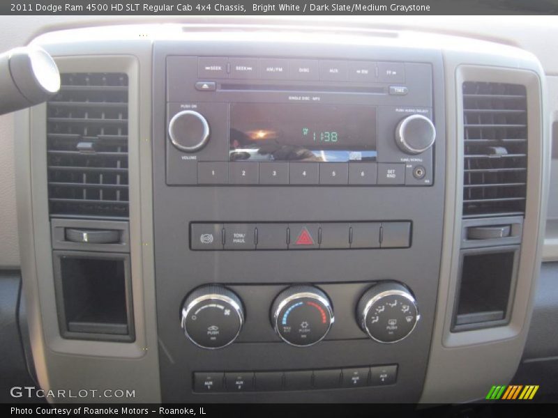 Controls of 2011 Ram 4500 HD SLT Regular Cab 4x4 Chassis