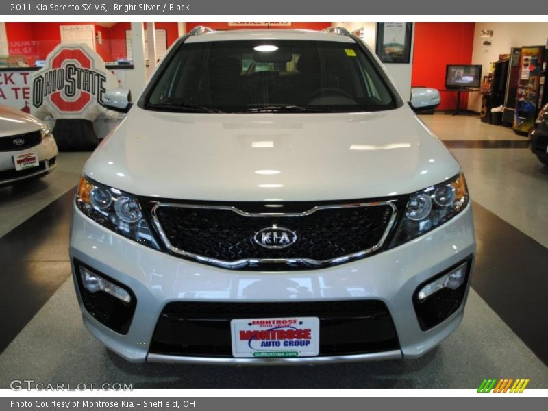 Bright Silver / Black 2011 Kia Sorento SX V6