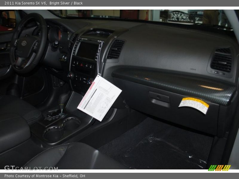 Bright Silver / Black 2011 Kia Sorento SX V6