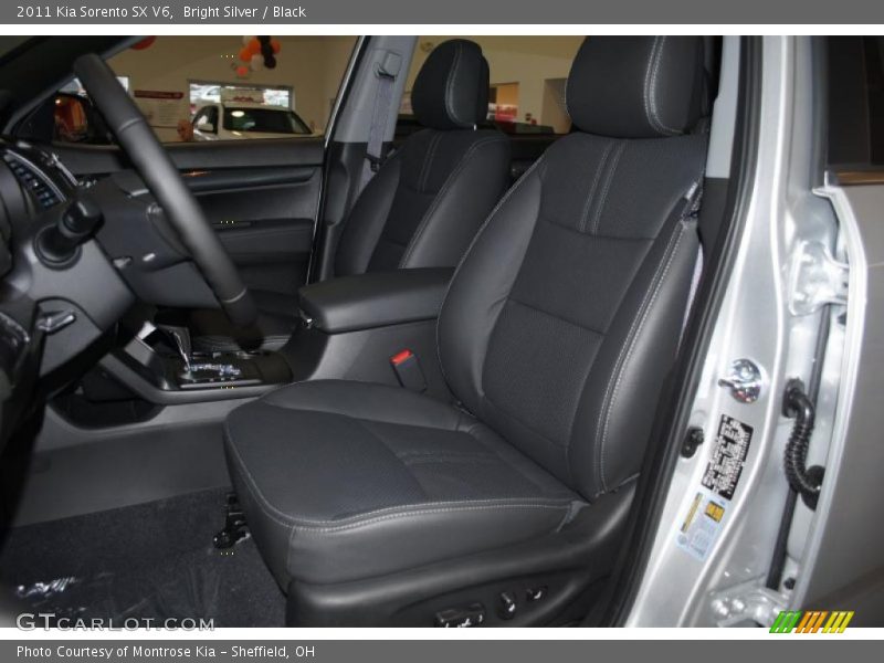 Bright Silver / Black 2011 Kia Sorento SX V6