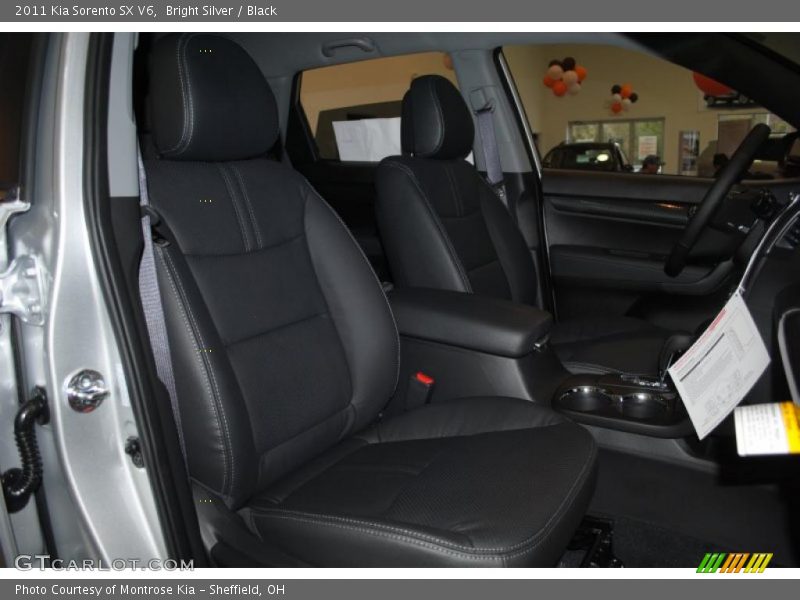 Bright Silver / Black 2011 Kia Sorento SX V6