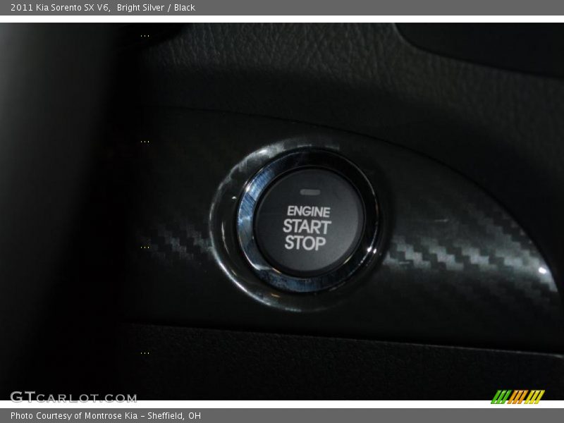 Bright Silver / Black 2011 Kia Sorento SX V6