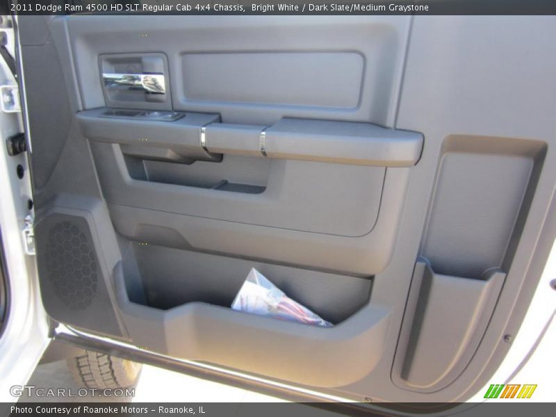 Bright White / Dark Slate/Medium Graystone 2011 Dodge Ram 4500 HD SLT Regular Cab 4x4 Chassis