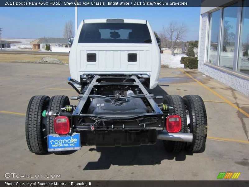 Bright White / Dark Slate/Medium Graystone 2011 Dodge Ram 4500 HD SLT Crew Cab 4x4 Chassis