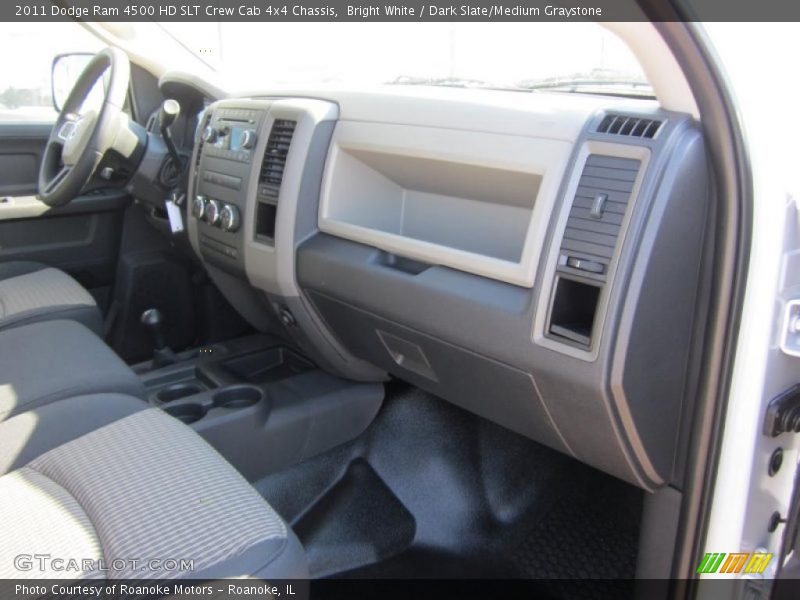 Bright White / Dark Slate/Medium Graystone 2011 Dodge Ram 4500 HD SLT Crew Cab 4x4 Chassis
