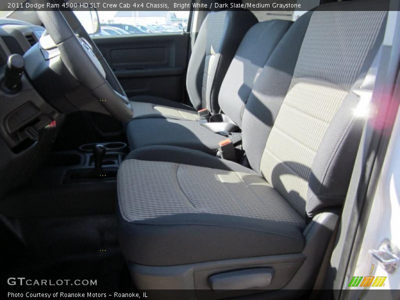 Bright White / Dark Slate/Medium Graystone 2011 Dodge Ram 4500 HD SLT Crew Cab 4x4 Chassis