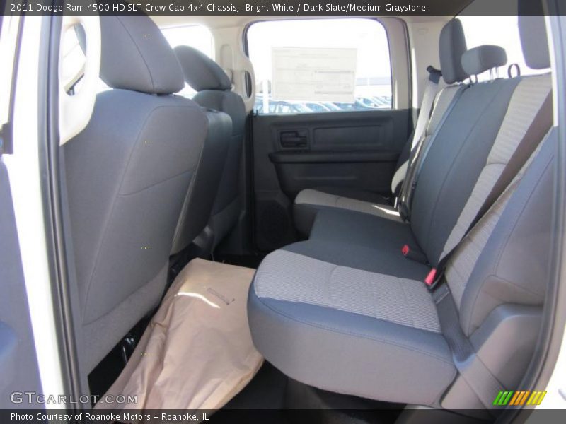 Bright White / Dark Slate/Medium Graystone 2011 Dodge Ram 4500 HD SLT Crew Cab 4x4 Chassis