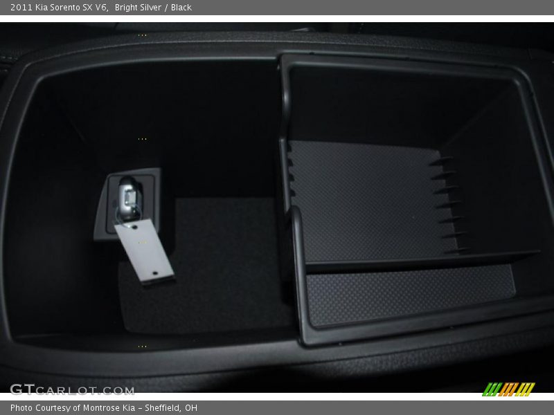 Bright Silver / Black 2011 Kia Sorento SX V6