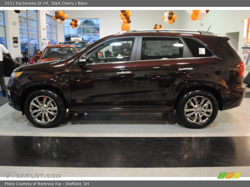 Dark Cherry / Black 2011 Kia Sorento SX V6