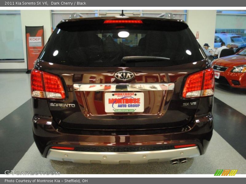 Dark Cherry / Black 2011 Kia Sorento SX V6