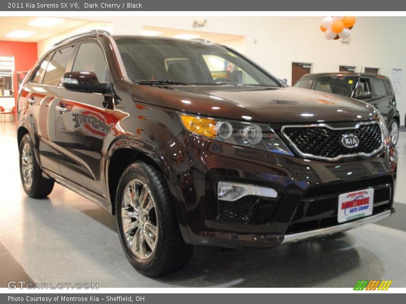 Dark Cherry / Black 2011 Kia Sorento SX V6