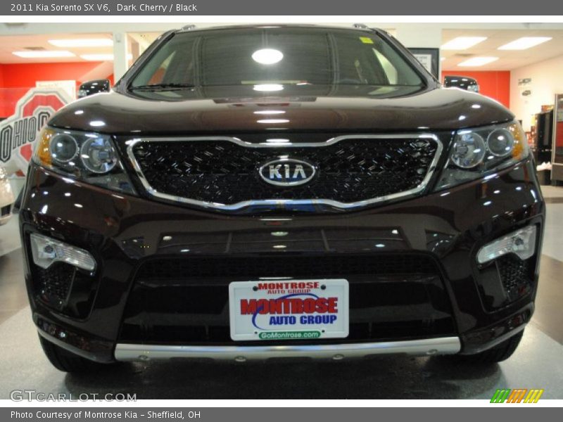 Dark Cherry / Black 2011 Kia Sorento SX V6